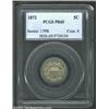 Image 1 : 1872 5C PR65 PCGS. FS-7. The upper obverse is widely die doubled, with the annulet as the pick-up po
