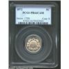 Image 1 : 1872 5C PR66 Cameo PCGS. The shield is lightly frosted, which contrasts well with the deep mirrors..