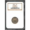 Image 1 : 1876 5C PR65 NGC. Sharply struck with a thin spray of golden-russet toning over well mirrored fields