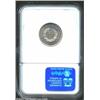 Image 2 : 1883 5C No Cents PR65 Cameo NGC. A hint of gold and violet color appears when the reflective fields.