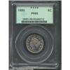 Image 1 : 1885 5C PR65 PCGS. Fully struck, as one would expect from a proof, with moderately reflective mirror