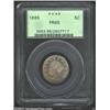 Image 1 : 1885 5C PR65 PCGS. This is an exceptionally pleasing Gem, almost uniformly covered by a coat of mauv