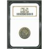 Image 1 : 1887 5C PR62 NGC. Moderate gold toning covers slightly hairlined, but well-struck surfaces. From the