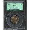 Image 1 : 1910 5C PR66 PCGS. Peripherally toned in concentric rings of magenta, gold, blue, and lilac. Free of