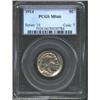 Image 1 : 1914 5C MS66 PCGS. A razor-sharp Gem that has shimmering luster across the greenish-gold and lavende