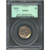 Image 1 : 1915 5C MS66 PCGS. Golden toned with strong underlying mint luster. Well struck.From the Col. Carmin