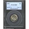 Image 1 : 1916 5C MS65 PCGS. Iridescent streaks of violet, gold, and powder-blue patina contribute to the eye.
