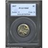Image 1 : 1917 5C MS65 PCGS. The obverse has bright yellow-green color, while the reverse has rich dove-gray p