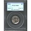 Image 1 : 1919 5C MS66 PCGS. Rich lavender-gold patina graces this lustrous and nicely struck Gem. Faint die c