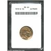 Image 1 : 1919-D 5C MS64 ANACS. The 1919-D is one of the more challenging Buffalo Nickels to locate with a str