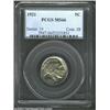 Image 1 : 1921 5C MS66 PCGS. Extremely lustrous with subtle golden highlights on the obverse. From the Col. Ca