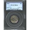 Image 1 : 1924 5C MS64 PCGS. A green-gray near-Gem that has an immaculate obverse and a typical strike. A few.