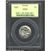Image 1 : 1926 5C MS66 PCGS. Splendid pastel champagne-rose and lime-green patina. Although not fully struck,.