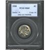 Image 1 : 1928 5C MS65 PCGS. Bright yellow-green patina, shimmering luster, and carefully preserved surfaces a