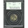 Image 1 : 1929 5C MS65 PCGS. Iridescent olive-green and lilac patina. A lustrous and attractive Gem that has a