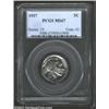 Image 1 : 1937 5C MS67 PCGS. Lovely ice-blue tinting overlays otherwise silver-gray features. With full mint l