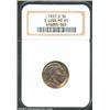 Image 1 : 1937-D 5C Three-Legged MS65 NGC. This Mint error was caused by overzealous polishing of the reverse.