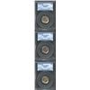 Image 1 : 1938-D/D 5C MS66 PCGS, three examples, each have above average strikes, iridescent apricot-gold pati