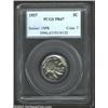 Image 1 : 1937 5C PR67 PCGS. Brilliant in finish, as are all proof Buffalo Nickels of this date, this coin pos