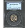 Image 1 : 1938 5C MS66 Full Steps PCGS. Lovely pastel violet, gold, and powder-blue patina. A nicely struck an