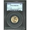 Image 1 : 1945-D 5C MS67 Full Steps PCGS. Bright yellow-green patina does not affect the imposing cartwheel lu