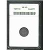 Image 1 : 1829 H10C MS63 ANACS. LM-16.2, R.2. Deep sea-green patina fills the centers, while the margins have.