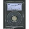 Image 1 : 1833 H10C MS64 PCGS. V-6, LM-9, R.2. The stars are needle-sharp, while the centers are typically str