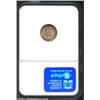 Image 2 : 1851 H10C MS65 NGC. Satiny luster is blanketed by blue, gold, and burgundy hues on the obverse, whil