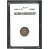 Image 1 : 1865-S H10C AU50 ANACS. While the strike is a bit weak, there is little wear to be seen on either si
