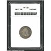 Image 1 : 1803 10C VF20 ANACS. JR-3, R.4. The borders have rich aqua and gold patina, while the devices have s