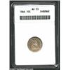 Image 1 : 1846 10C AU53 ANACS. The fields display irregular brown and gold toning and a few scratches, but the