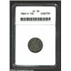 Image 1 : 1860-O 10C VF20 ANACS. Moderately worn with dark fields and lighter devices. Only 40,000 pieces were