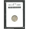 Image 1 : 1870-S 10C XF45 ANACS. The surfaces are a bit dull and no luster remains, but the detail is fully ac