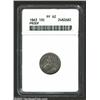 Image 1 : 1863 10C PR62 ANACS. The brilliance of the mirrored fields is slightly muted by irregular brown and.