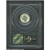 Image 2 : 1882 10C PR64 PCGS. Lightly frosted yellow-gold devices contrast mildly with pale-green fields. Ther