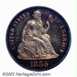 1886 10C PR67 ICG. This is a beautiful Superb Gem with glistening, reflective surfaces that are bath