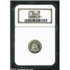 Image 1 : 1887 10C PR65 NGC. Light yellow-gold patina does not conceal the moderate (and undesignated) cameo c
