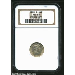 1893-O 10C MS66 NGC. While the first-year 1892-O was likely saved in significant numbers (it is the.