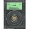 Image 1 : 1896 10C MS66 PCGS. Repunched Date. Lawrence No. 101. Repunching on the date is most readily evident