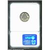 Image 2 : 1893 10C PR58 NGC. The obverse margin has deep apple-green patina, while freckles of golden-brown co