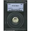 Image 1 : 1931 10C MS67 PCGS. An exceptionally well preserved Mercury Dime irrespective of date, the surfaces.