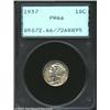 Image 1 : 1937 10C PR66 PCGS. The strike and surfaces are near-flawless and both sides are bathed in slightly.