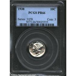 1938 10C PR66 PCGS. A brilliant and exquisitely struck Gem with seemingly flawless preservation. A l