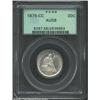 Image 1 : 1875-CC 20C AU58 PCGS. A brilliant representative that has abundant bright luster across the margins