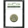 Image 1 : 1875-S 20C AU58 ANACS. Golden-gray in sheen, the surfaces are minimally worn with uncommonly bold st