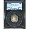 Image 1 : 1875-S 20C MS63 PCGS. A mildly prooflike representative that has a hint of golden-brown patina. Well