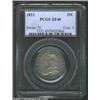 Image 1 : 1821 25C XF40 PCGS. B-5, R.4. Powder-blue and gold patina. Most of the stars are flat, but the eagle