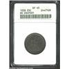 Image 1 : 1838 25C No Drapery XF45 ANACS. A well balanced, deeply toned coin that would make an excellent addi