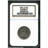 Image 1 : 1861-S 25C AU53 NGC. Briggs 2-B. Later Die State. A heavy die chip joins the upper left side of the.