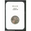 Image 1 : 1876-CC 25C MS66 NGC. A concerted effort by the federal government to return silver coins to active.